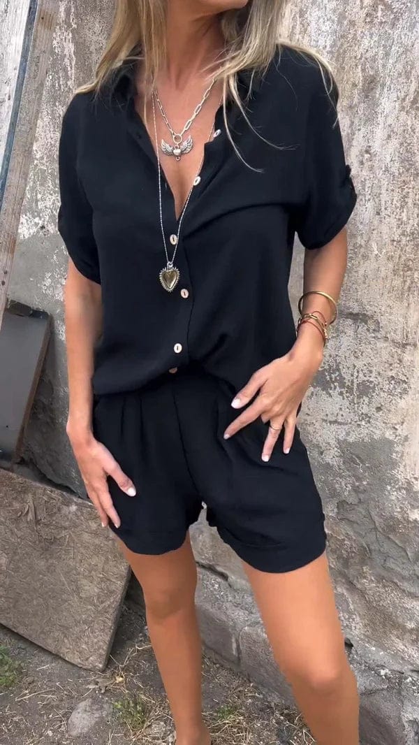 Melda™ - Breezy Buttoned Set