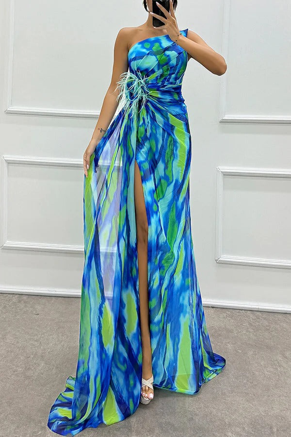 Elaris™ - Vibrant Slit Dress
